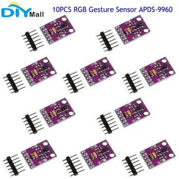 10xAPDS-9960 RGB ve Hareket Sensörü ortam ışığı ve RGB Renk Yakınlık Algılama Hareket Algılama Arduino için GY-APDS996-3.3