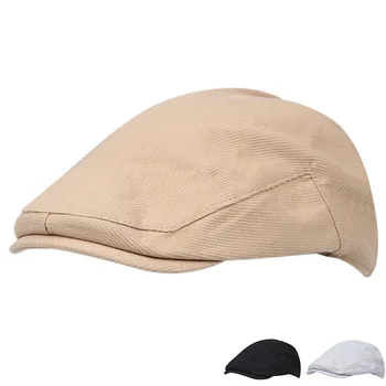 2021 Trendleri pamuklu erkek beyzbol şapkası doruğa kap Newsboy Şapka şoför şapkası erkek marka kapaklar hip hop şapka Bere