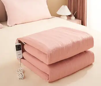 Elektrikli battaniye tek ve çift elektrikli yatak çift kontrol sıcaklık ayarı