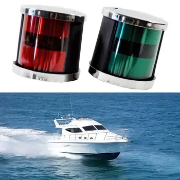 Evrensel LED navigasyon ışıkları, yeşil ve kırmızı, 2 adet yan ışık, deniz yelkenli kamyon tekne yat dalgıç güverte dağı