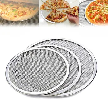Yapışmaz pizza teli Pan pişirme Tepsisi metal file Yeni Dikişsiz Alüminyum metal file Bakeware mutfak gereçleri Pizza 6-22 inç