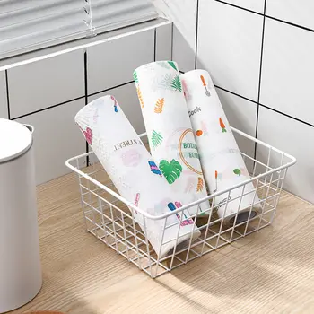 50 Adet / rulo Kullanımlık yağ emici tembel Bez mutfak Rulo Kağıt dokunmamış temizlik Bezleri tek kullanımlık ıslak Ve kuru mutfak aracı