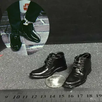 1/6 Ölçekli ZYTOYS Adam Siyah Kravat Ayakkabı Modeli için 12 