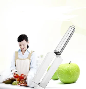 1 ADET Paslanmaz Çelik Nemli Yerleşimler Meyve Sebze Patates Soyma Bıçağı Dilimleme Soyma Bıçağı Aracı Mutfak Sıcak Satış KX 195