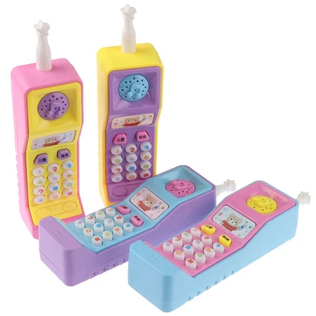 1 adet Plastik Elektrikli Çocuk Telefon Makinesi Cep telefonu Oyuncak Öğrenme Makinesi Noktası Okuma Makinesi Çalışma Elektronik Vokal Oyuncaklar