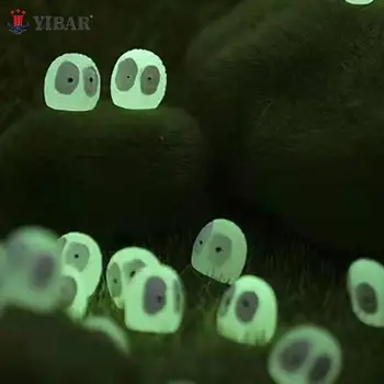 10 ADET Karanlıkta Parlayan Mini Toz Topu Elfler Oyuncak Mikro Peyzaj Süs