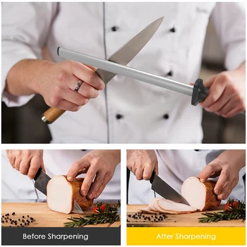 17 İnç 600 Mutfak Kum Elmas Bıçak Bileyici Bileme Çelik Çubuk Taş