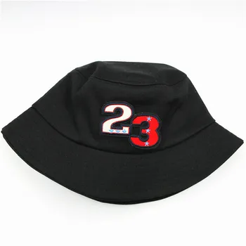 2021 Amerikan 23 Nakış Pamuk Kova Şapka Balıkçı Şapka Açık Seyahat Şapka güneşlikli kep Şapka Erkekler ve Kadınlar için 64