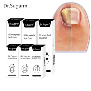 3 Set Dr. Sugarm tırnak mantarı Tedavi Özü Bakımı El ve Ayak Kaldırma Onarım Jel Anti-enfektif Serum