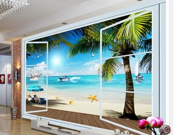 3d duvar kağıdı 3D stereoskopik TV zemin manzara deniz manzarası Manzara duvar kağıdı duvar resimleri