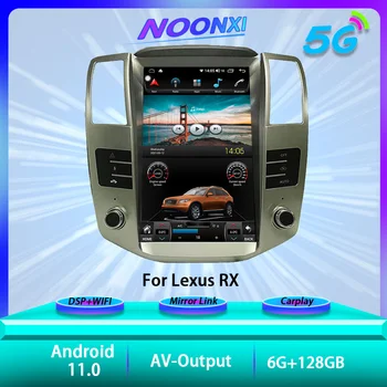 6 + 128GB Android 11.0 Lexus RX İçin Araba Radyo Stereo Multimedya Oynatıcı GPS 5G Navigasyon Dokunmatik Tesla Ekran DVD Kafa Ünitesi 2 DİN