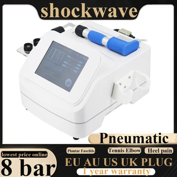 8 Bar Pnömatik Shockwave ED Tedavisi İçin Fiziksel Şok Dalga Tedavisi Makinesi Ağrı kesici Masaj Relax Araçları