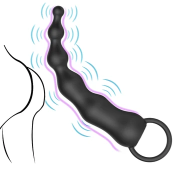 Anal Boncuk Vibratörler Butt Plug Kadınlar İçin Klitoris Vajinal Stimülatör Erkekler 18 prostat masaj aleti Yapay Penis Kadın mastürbasyon için seks oyuncakları
