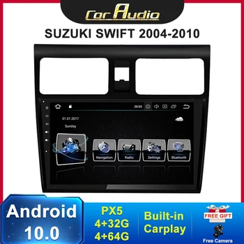 Android 10 Araba Radyo Multimedya Video Oynatıcı SUZUKİ SWİFT 2004-2010 için GPS Dash Navigasyon Ünitesi Stereo Alıcı ile Carplay