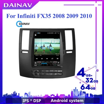 Android 2din Dikey Ekran Araba Radyo GPS Navigasyon-Infiniti FX35 2008-2010 Tesla Tarzı Araba Multimedya DVD oynatıcı