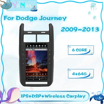 Araba Radyo teyp Dodge Journey 2009-2013 İçin Android GPS Navigasyon Otomatik Video Multimedya Oynatıcı Kafa Ünitesi ile Carplay