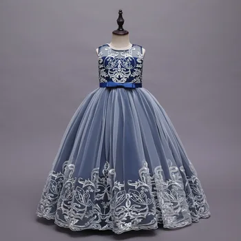 Avrupa ve Amerikan kız elbisesi düğün parti çocuk Prenses Parti olay uzun etek çocuk elbise kız resmi elbise