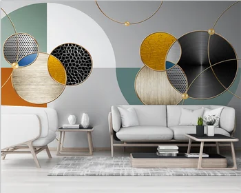 beibehang Özelleştirilmiş modern minimalist ışık lüks geometrik çizgi moda TV arka plan papel de parede duvar kağıdı papier peint