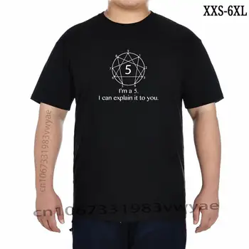 Ben bir Enneagram 5'im. Sana açıklayabilirim. Komik TShirt Pamuk T Gömlek Kişiselleştirilmiş Satışa Normal T Gömlek XXS-6XL