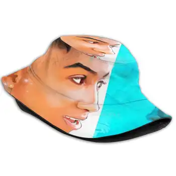 Bir Daha asla Kırık Kafa Su Üstü Desen Şapka açık hava şapkası güneşlikli kep Rap Hip Hop Müzik Sanatçısı Pozitif Ünlü Youngboy Gençlik