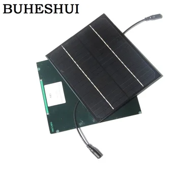 BUHESHUI 6 W 18 V güneş PANELI + 5521DC Çıkış Monokristal Güneş Pili Için 12 V pil şarj cihazı Eğitim Ücretsiz Kargo