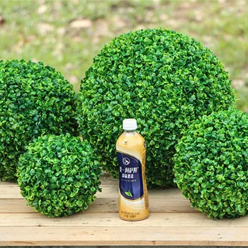 Büyük Boy Yapay Bitki Topu Topiary Ağacı Şimşir Düğün Parti Ev Dış Dekorasyon Bitkiler Plastik Çim Topu