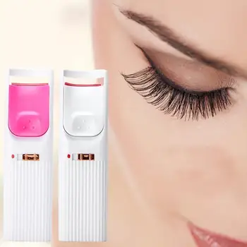 Cımbız elektrikli ısıtmalı kirpik kıvırıcı uzun ömürlü klip kirpik kozmetik kirpik göz otomatik gözler ısıtmalı perma aracı makyaj G5K2
