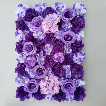 Dekoratif Çiçek Paneli El Yapımı Yapay İpek Çiçekler Düğün Duvar Dekor İçin Bebek Duş Doğum Günü Partisi Zemin