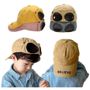 Doitbest 2022 Bahar Çocuk beyzbol şapkası Hip Hop Pilot güneş gözlüğü çocuklar güneş şapkası Erkek Kız Kapaklar snapback şapka 2 ila 6 yaşında
