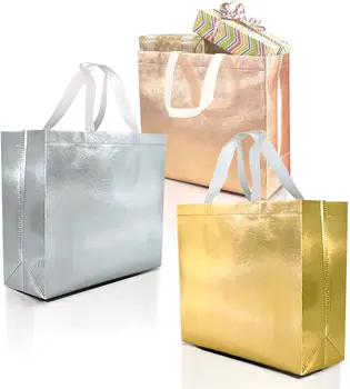 Dokuma Olmayan Kumaş Çanta hediye çantası seti Doğum Günü Partisi Favor Düğün Konuk Hediye Paketi Giyim İş Çantası