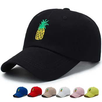 Erkekler Kadınlar Golf Güneşlik beyzbol şapkası Yaz Açık Spor Güneş Koruyucu Nakış Ananas Kap Hip-Hop Ayarlanabilir Pamuk Şapka P6