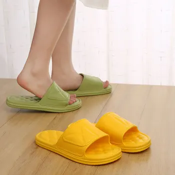 Ev Terlik Kadın Yaz Ev Kapalı kaymaz Yumuşak Alt Rahat sandaletler ve terlikler Banyo banyo terlikleri Kadın Ayakkabı