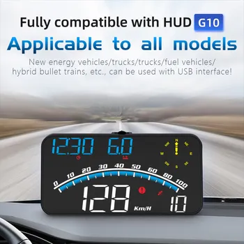 Evrensel 5 5 inç USB Araba HUD HEAD up Display Araç Dijital Kilometre Ölçer Yorgunluk Sürüş Otomobil Aksesuarları