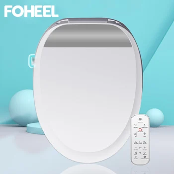 FOHEEL banyo tuvalet klozet kapağı elektronik bide ısıtmalı koltuk hava kurutma kendinden temiz meme fonksiyon düğmesi lcd ekran WC koltuk