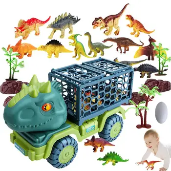 Gerçekçi Dinozorlar Taşıma Taşıyıcı Kamyon Araba Oyuncak Simülasyon Jurassic Eğitici Dinozor Oyuncaklar Çocuk Erkek Hediyeler İçin