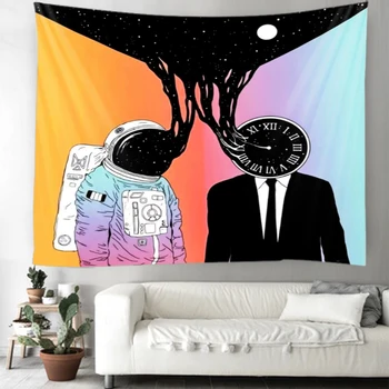 Goblen duvara asılan tabo dekorasyon asılı ev yatak odası oturma odası yurdu dekorasyon soyut yaratıcı astronot
