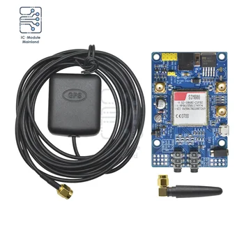 GSM GPRS GPS Geliştirme Kurulu SIM808 yerine SIM908 modülü IPX SMA GPS Anten ile mevcut Ahududu Pi için