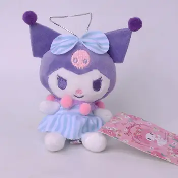 Hello Kitty Sanrio Anahtarlık Kuromi Benim Melody Kawaii 12 Cm peluş oyuncaklar Sevimli Dolması Aksesuarla Karikatür Noel Hediyeler için çocuk