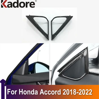 Honda Accord 2018 2019-2022 için 10th İç Ön Kapı Pencere Üçgen Kapak Trim Araba Sticker Dekorasyon Aksesuarları