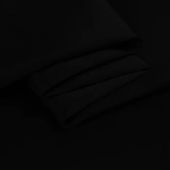 Ipek Yün Dimi Fabric140cm genişliği 32mm / 48%İpek+52 % Doğal İpek Kumaş Dimi Saten Elbise İçin kadın 03 Siyah