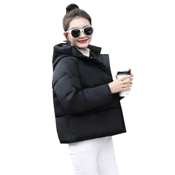 Kadın Kış Kısa Ceket Moda Kadın Ceket Parka Yüksek Kaliteli Kadın Kapşonlu Ekmek Ceket Sıcak Pamuklu Dış Giyim A38