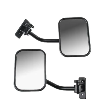 Kapılar Kapalı Aynalar Jeep Wrangler Tj, Jk, Lj Hızlı Bırakma Yan Aynalar Siyah 2 Paket