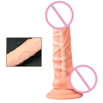 Kemikleri ile Yapay Penis Seks Oyuncakları Vibratör Kadınlar için Penis Mastürbasyon Otomatik Klitoris Kadın Makinesi Güçlü Vibro İskelet Dildio
