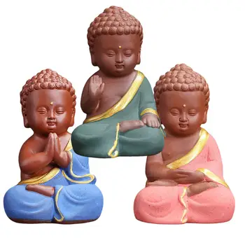 Küçük Buda Heykelcik Minyatür Seramik Zen Süsleme Ev Masa Hediye