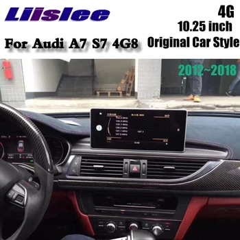 Liislee Araba Multimedya Oynatıcı NAVI Audi A7 S7 4G8 2010 ~ 2019 Orijinal Araba Sistemi Radyo Stereo GPS Ekran Navigasyon