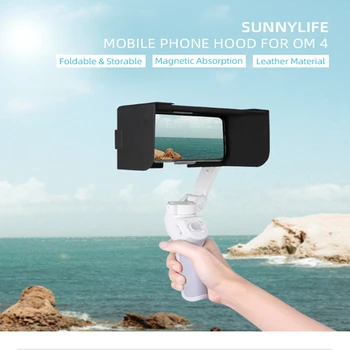 Lıngmo OM4 Cep Telefonu Hood Katlanabilir Anti-Yansıtıcı Güneşlik Güneş Kapak el pan / tilt Kamera Aksesuarları