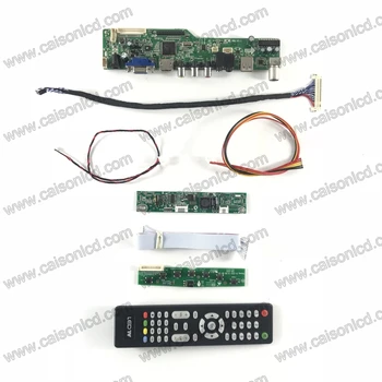 M6-V5. 1 LCD TV denetleyici kurulu desteği VGA SES AV USB TV için 18.5 inç 1366x768 LC185EXE-TEA1 LM185WH2-TLC1 M185BGE-L2