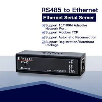 MİNİ RS485 seri sunucu Ethernet ModbusTCP seri Ethernet RJ45 dönüştürücü gömülü web sunucusu