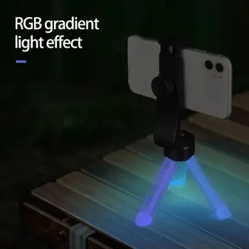 Mobil Tablet kamera tripodlar atmosfer ışığı RGB ışık 1/4 vida degrade ışıkları açık tripodlar canlı yayın