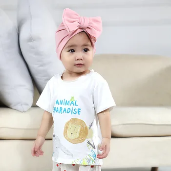 Moda Sıcak Taklit Kaşmir Bebek Şapka Çift Katmanlı Düz Renk İlmek Toddler Kapaklar Çocuk Şapkalar Giyim Dekorasyon